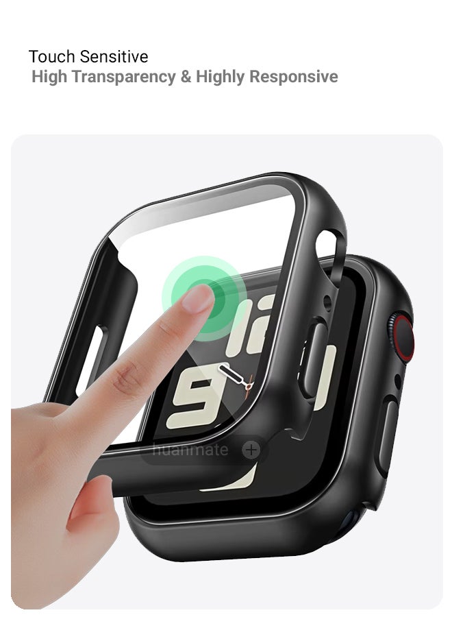 huanmate Apple Watch SE 44mm (2024) Smart Watch Case with Screen Protector – All-Round Protection, Crisp Display Clarity, Anti-Scratch & Smudge-Resistant, Durable Build, Easy Snap-On Design  - Image 4