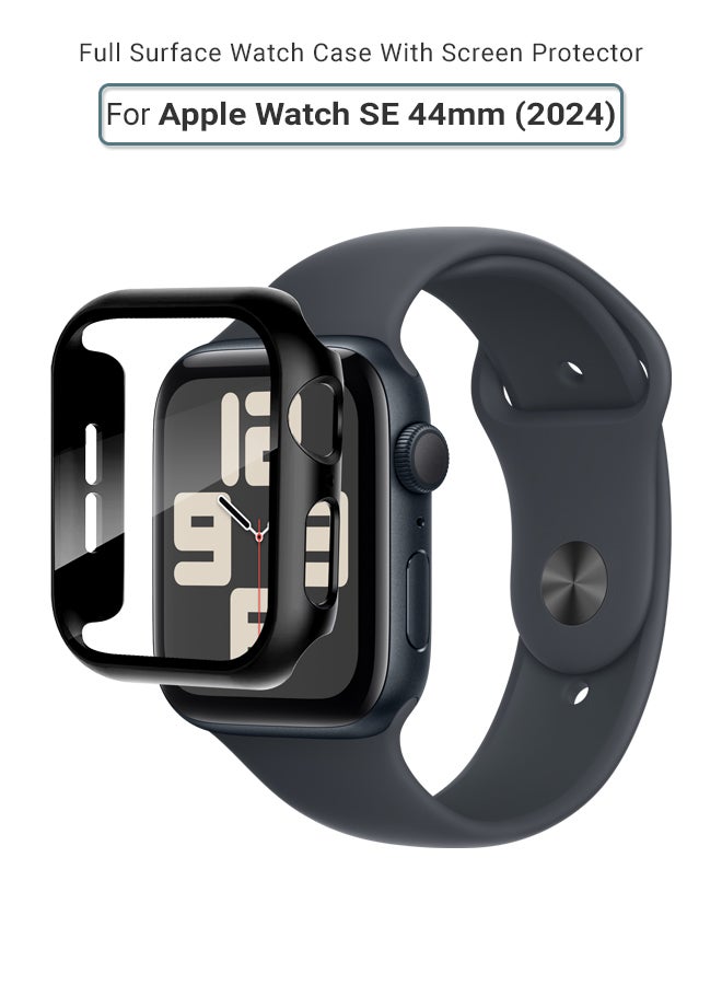 huanmate Apple Watch SE 44mm (2024) Smart Watch Case with Screen Protector – All-Round Protection, Crisp Display Clarity, Anti-Scratch & Smudge-Resistant, Durable Build, Easy Snap-On Design  - Image 1