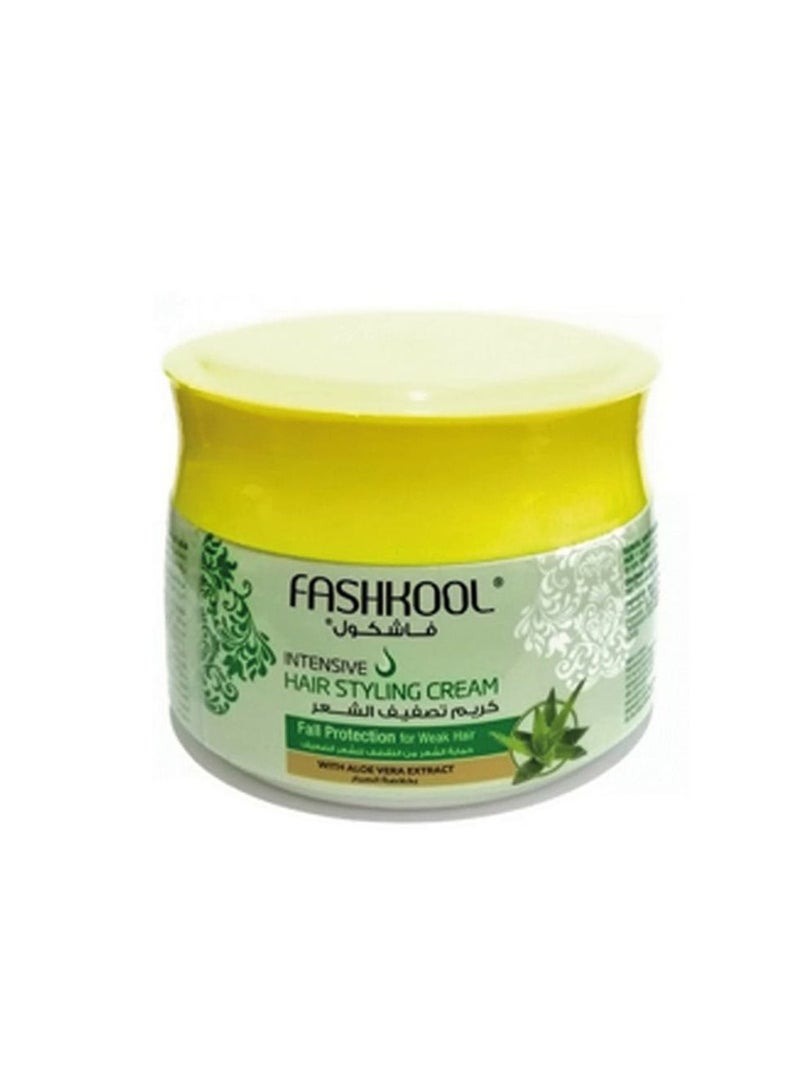 كريم تصفيف الشعر بالصبار للتحكم في تساقط الشعر من فاش كول - كريم مضاد لتساقط الشعر 210 مل لشعر أقوى وأكثر تصفيفًا