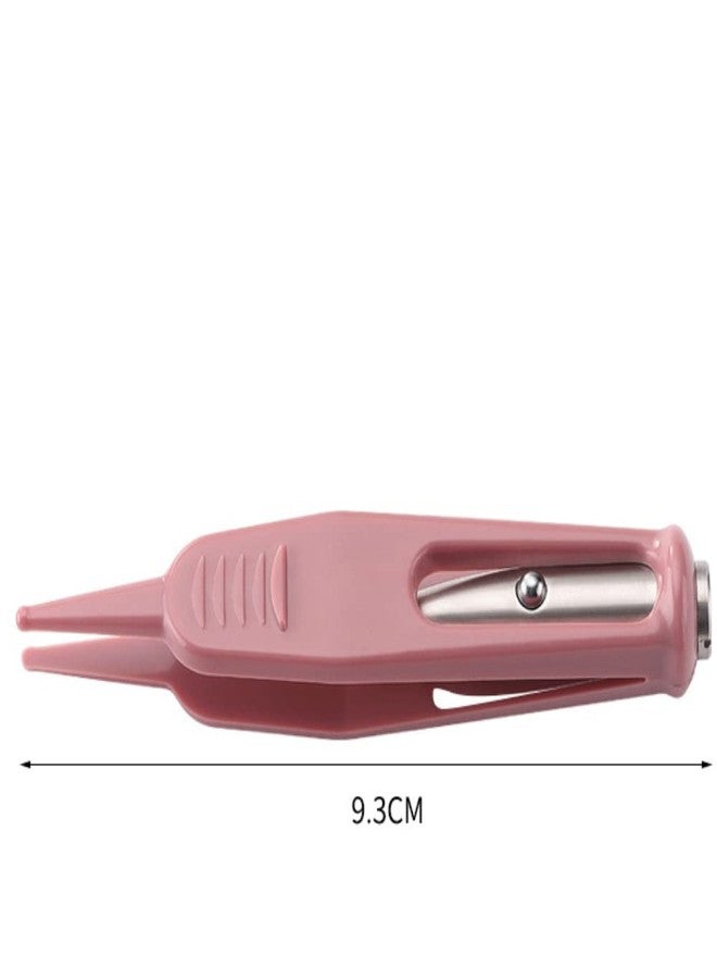 GSHLLO 2 Pcs Infant Nose Cleaning Tweezers Round-Head Baby Booger Clips Nose Ear Cleaning Pliers Nose Booger Nippers with LED Light - Image 5