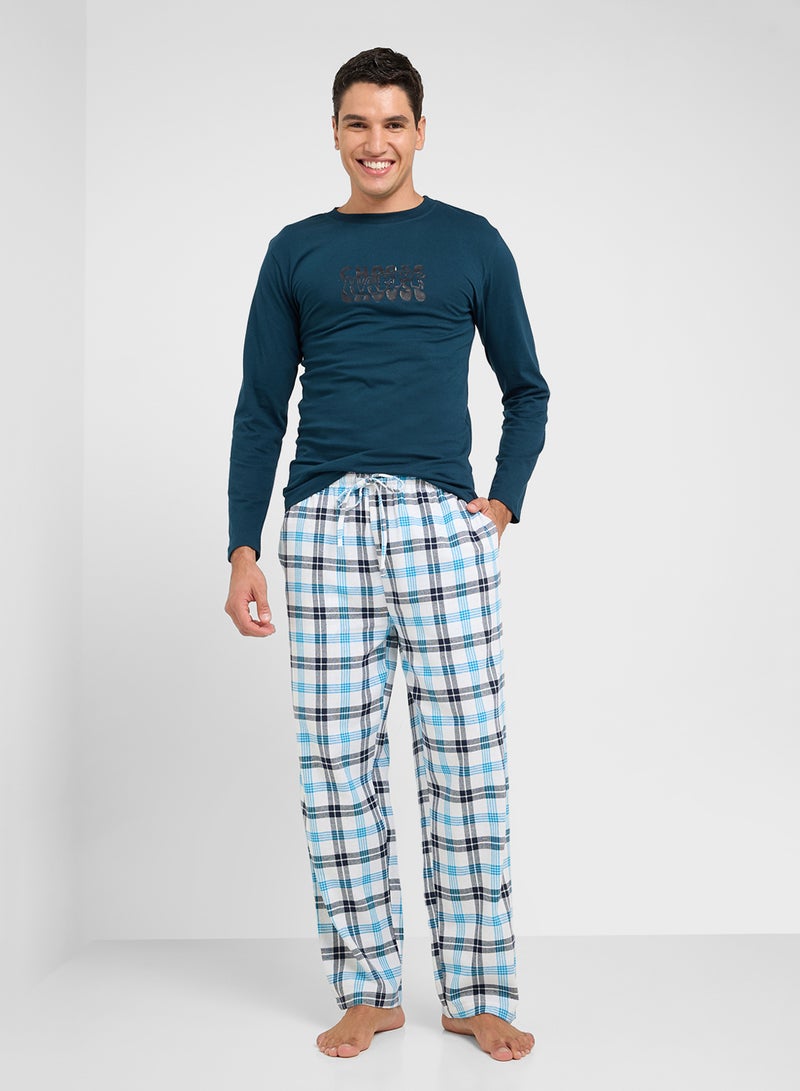 Seventy Five Nightwear T-Shirt & Pants Sets  - Image 1
