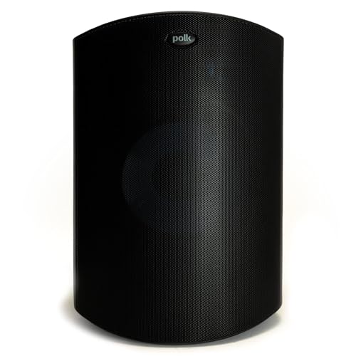 Polk Audio Atrium 8 SDI Flagship Outdoor Speaker (Black) - Use as Single Unit or Stereo Pair, Powerful Bass & Broad Sound Coverage, Withstands Extreme Weather & Temperature - Image 1