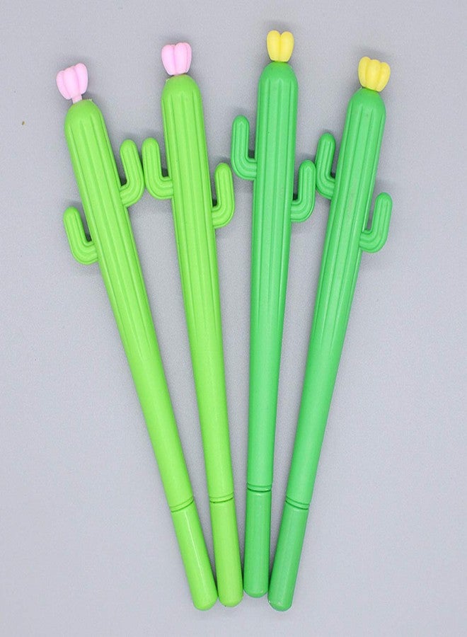 Sencoo 4 pack Black Ink Gel Pens Creative Cactus Pen Stationery School Student Gift - Image 3