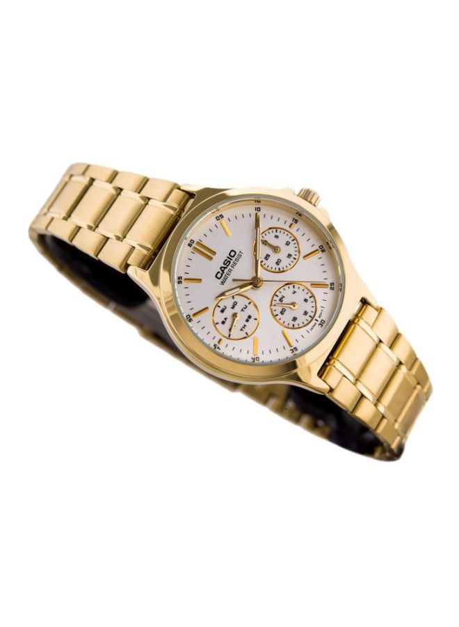 CASIO Men Water Resistant Analog Watch- MTP-V300G-7AUDF - 47 mm - Gold - Image 5