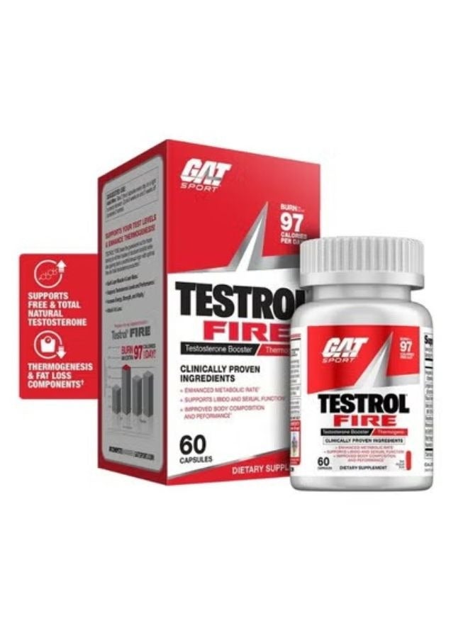 GAT SPORT Testrol Fire 60 Capsules