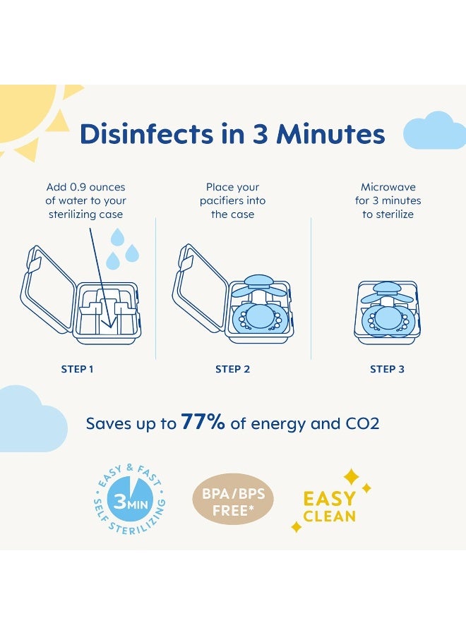 MAM Perfect Night Baby Pacifier, Patented, Glows in the Dark, 2 Pack, 0-6 Months, Unisex - Image 5