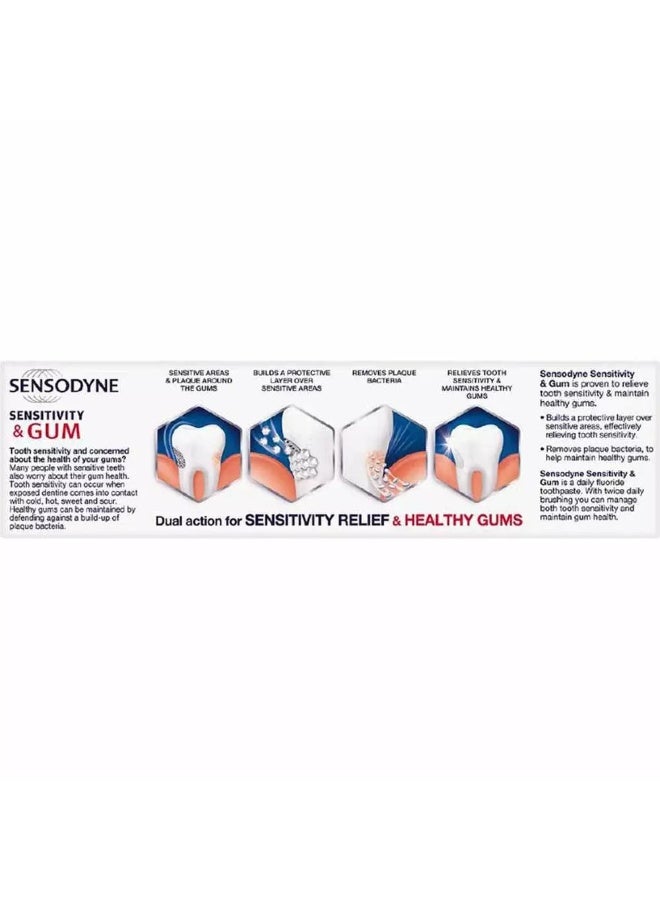Sensodyne Sensitivity and Gum toothpaste, Repair and Protect, 75ml - Image 4