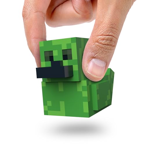 TUBBZ Mini Creeper Collectible Vinyl Rubber Duck Figure - Official Minecraft Merchandise - Video Games and Movies - Image 1