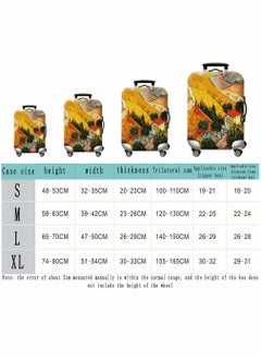 HomarKet Polyester Luggage Cover Protector Travel Luggage Elastic Cover Washable Suitcase Cover Luggage Sleeve  - Image 4