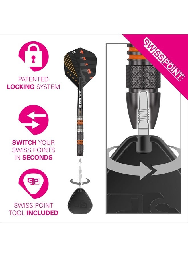 Target Darts Raymond Van Barneveld RVB 80 Black G2 21G 80% Tungsten Swiss Point Steel Tip Darts Set - Image 4