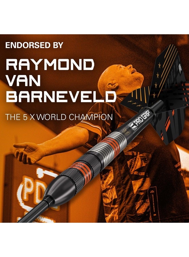 Target Darts Raymond Van Barneveld RVB 80 Black G2 21G 80% Tungsten Swiss Point Steel Tip Darts Set - Image 2