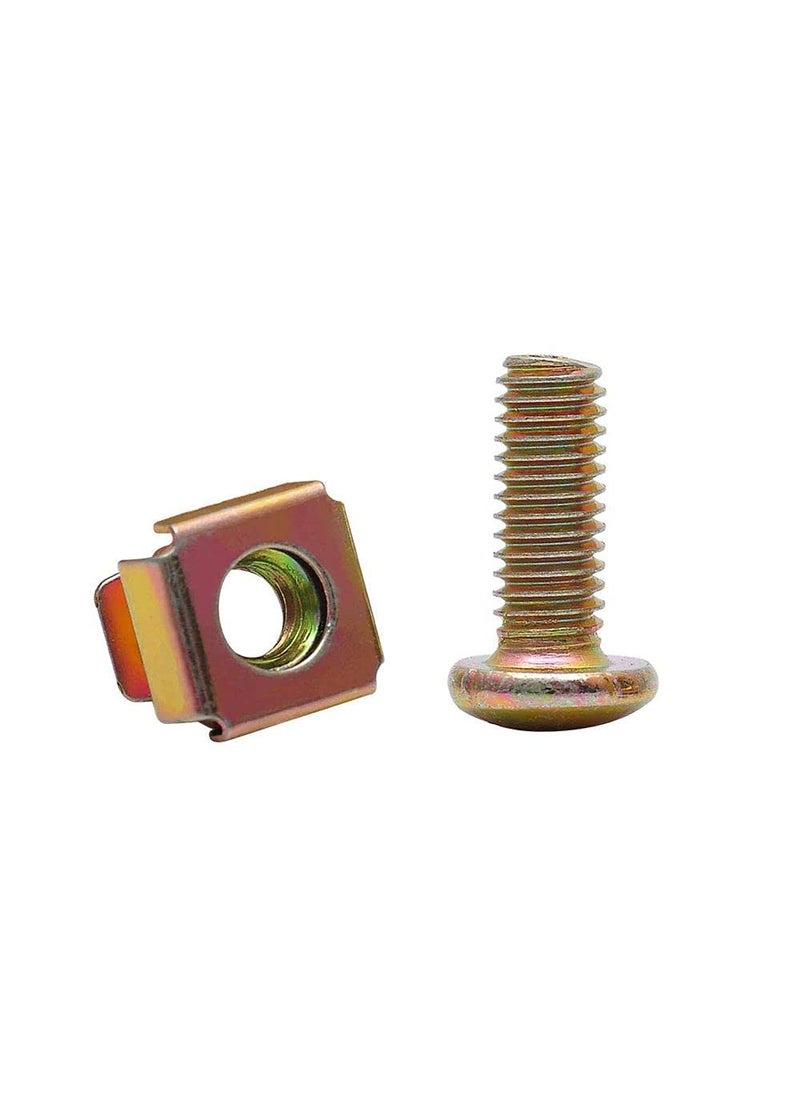 DIY Crafts DIY Crafts CTDIYHI41175 160pcs Cage Nut and Mushroom Head Machine Screw ZincPlated M5 M6 Cage Nut Screw for Server  - Image 3
