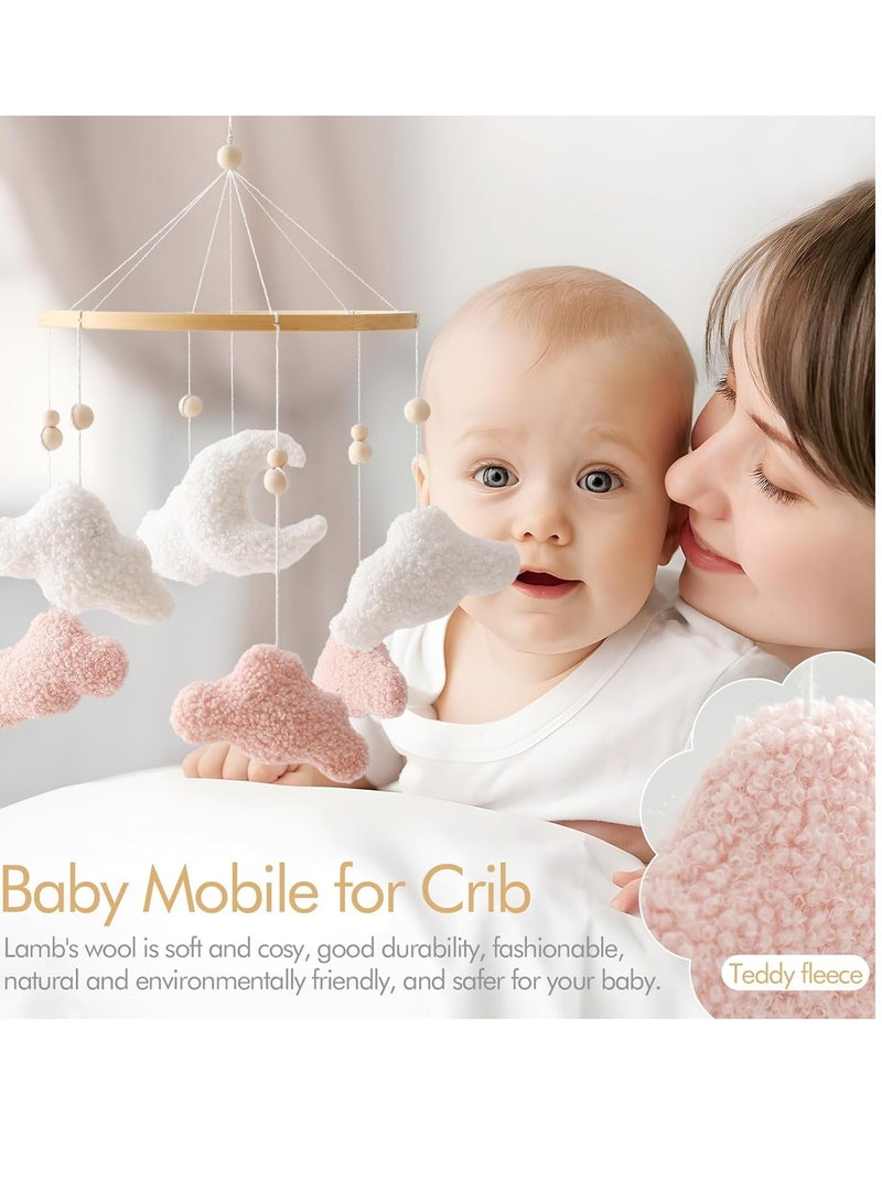 general Baby crib mobile, boys and girls crib mobile, plush velvet, baby mobile baby room decoration, mobile Moses crib, baby room, newborn toys - Image 5