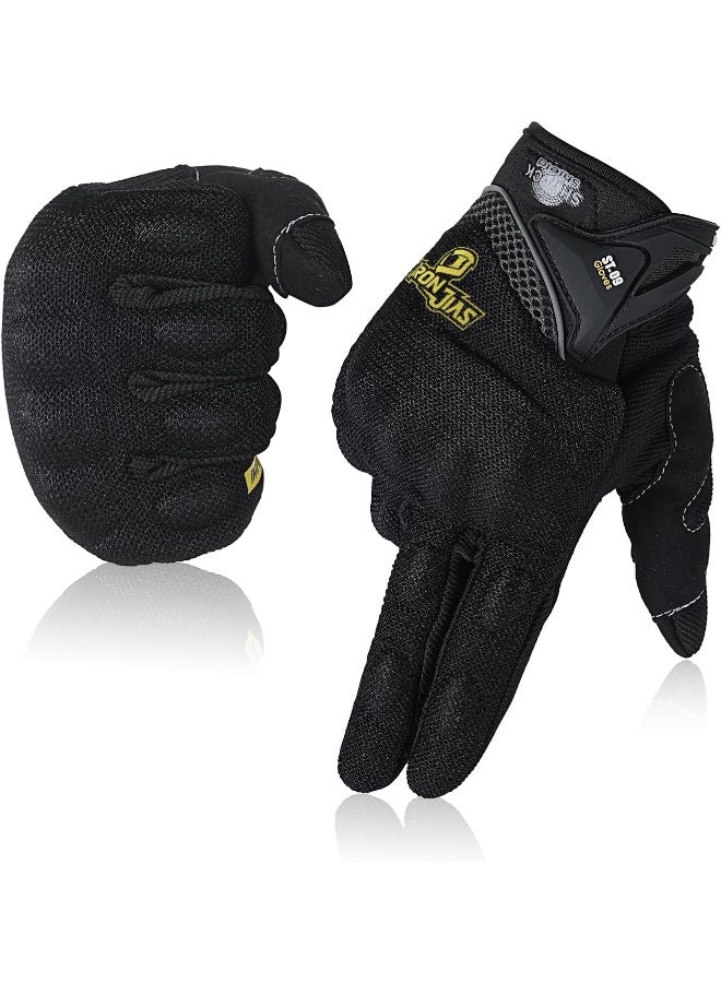 BORLENI قفازات دراجة نارية للرجال والنساء قابلة للتنفس مضادة للصدمات مضادة للانزلاق مضادة للتآكل حماية شاشة اللمس قفازات رياضية - Image 1