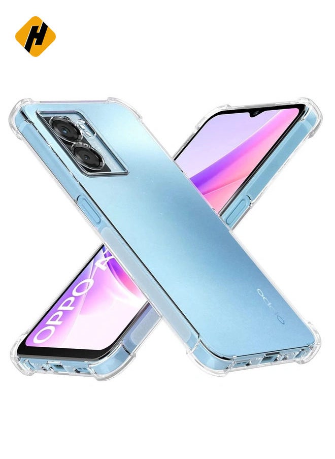 HuHa Case for OPPO A57 5G / OPPO A77 5G Clear Case Cover Soft Flexible Transparent Silicone TPU Back Cover Full Camera Protection with Shockproof Bumper Corner  - Image 1