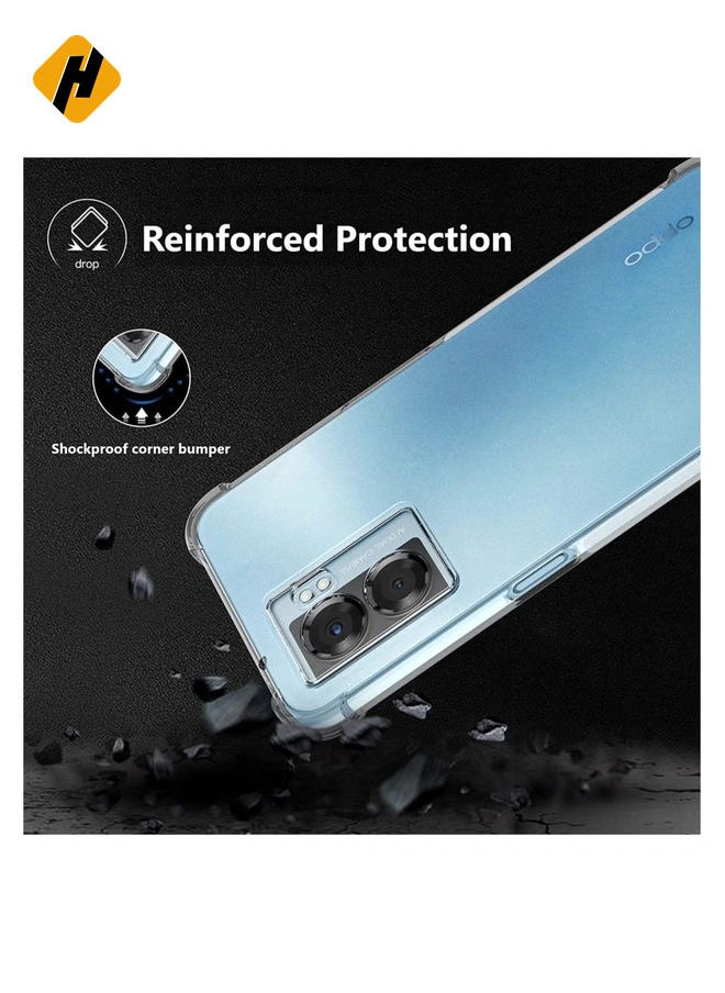 HuHa Case for OPPO A57 5G / OPPO A77 5G Clear Case Cover Soft Flexible Transparent Silicone TPU Back Cover Full Camera Protection with Shockproof Bumper Corner  - Image 5