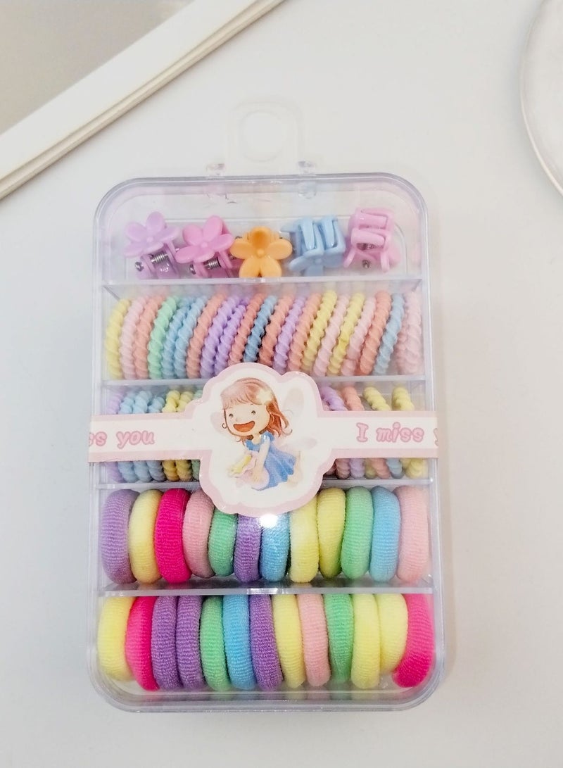 Goolsky Baby Girl's Hair Clips Cute Hair Baby Elastic Hair Ties Hair Accessories Ponytail Holder Hairpins Set For Baby Girls Teens Toddlers, Assorted styles - Image 1