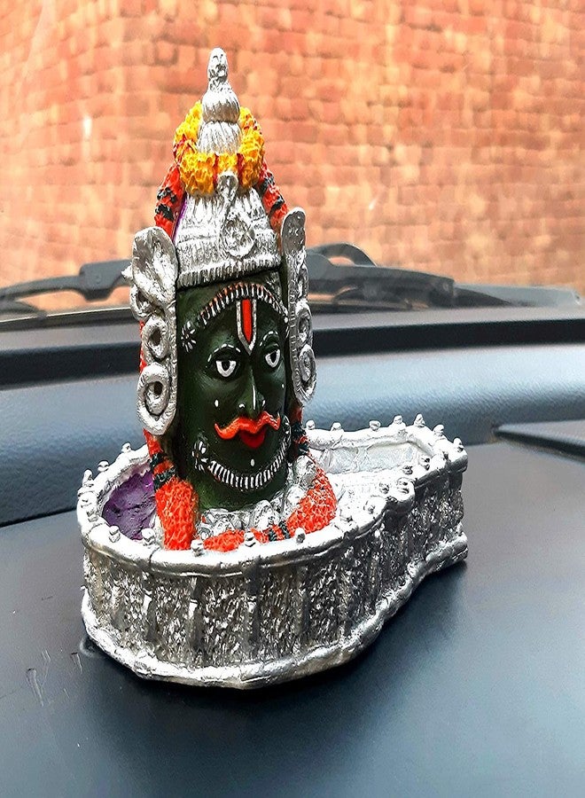 A & S VENTURES A&S Ventures Ujjain Mahakaleshwar Jyotirlinga Lord Shiva Idol Mahakal Bholenath Statue Shivji Murti Baba Mahakalshwar Shiv Ji Mahadev Ji Statue - 12 cm (Polyresin, Silver) - Image 3