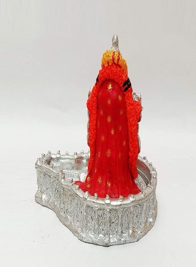A & S VENTURES A&S Ventures Ujjain Mahakaleshwar Jyotirlinga Lord Shiva Idol Mahakal Bholenath Statue Shivji Murti Baba Mahakalshwar Shiv Ji Mahadev Ji Statue - 12 cm (Polyresin, Silver) - Image 5