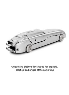 Excefore Nail Clipper Set, Creative Car Styling Stainless Steel Fingernail Clipper Cutters, Splash-Proof Design with Beautiful Metal Case, with Metal Box and Nail File, for Pedicure, Men & Women  - Image 2