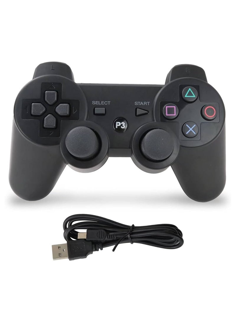 Wireless controller for PlayStation 3 gaming device + charging cable Black color - Image 1