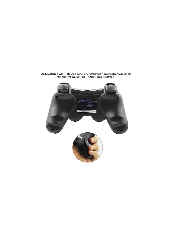 Wireless controller for PlayStation 3 gaming device + charging cable Black color - Image 3