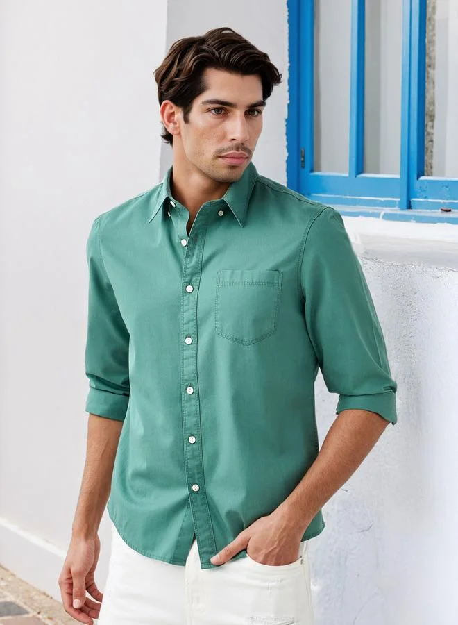 Lee Cooper Lee Cooper Regular Fit Shirt with Collar