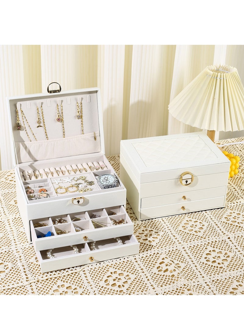 xozgdovg Accessories Ring Necklace Earrings studs Earrings storage box Tiffany Blue 