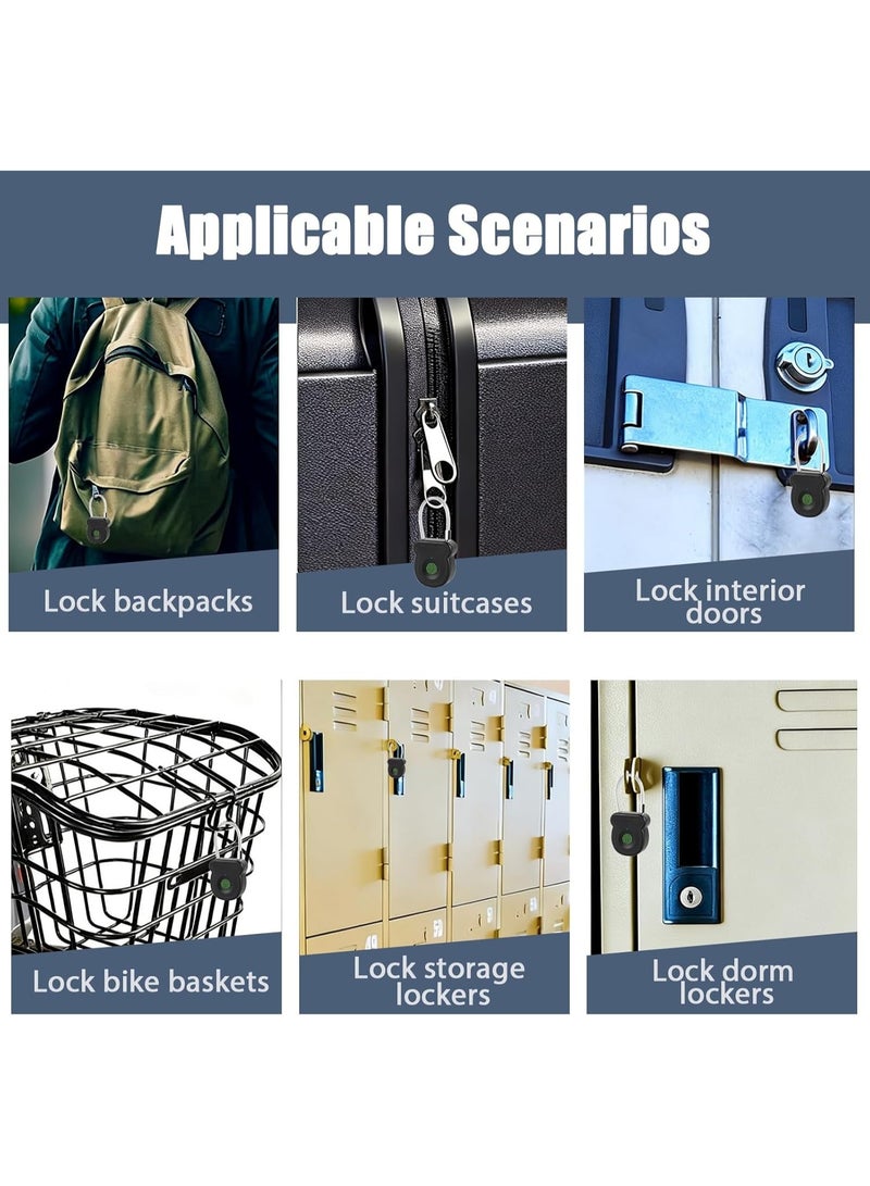 CMGTYYD. قفل بصمة الأصابع - قفل ذكي بلا مفتاح ، 0.5s فتح مع 20 بصمة أصابع ، مفتاح USB ، رمز فتح الطوارئ ، تحذير الطاقة المنخفضة ، مكافحة السرقة للحقيبة ، الدرج ، خزانة الملابس - Image 5