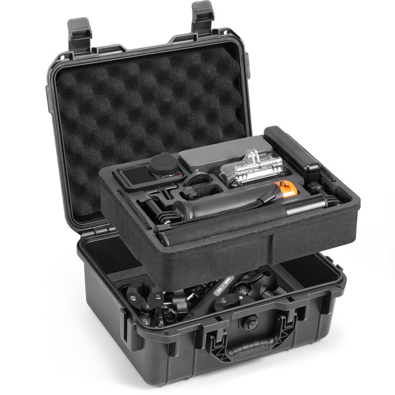 AMAZEAR Hard Case for DJI Osmo Action 5 ProDJI Action5 Pro Accessories Premium Compact Hard Shell Carrying Bag Waterproof Protective Case Portable for Travel Compatible with Action 3 Action 4