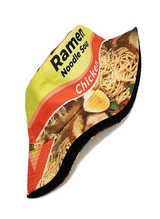 CNUSER Bucket Hat for Women Men,Travel Sun Beach Cap,Unisex Fishing Outdoor Boonie (Ramen) - Image 3