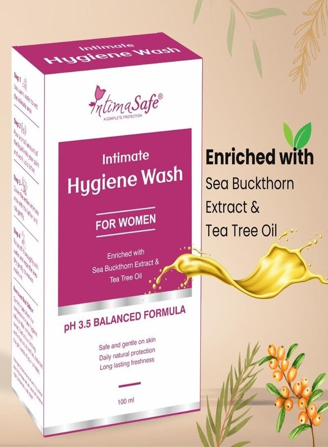 IntimaSafe Intimate Hygiene Wash for Women, pH 3.5 Balanced Formula, 100 ml - Image 4