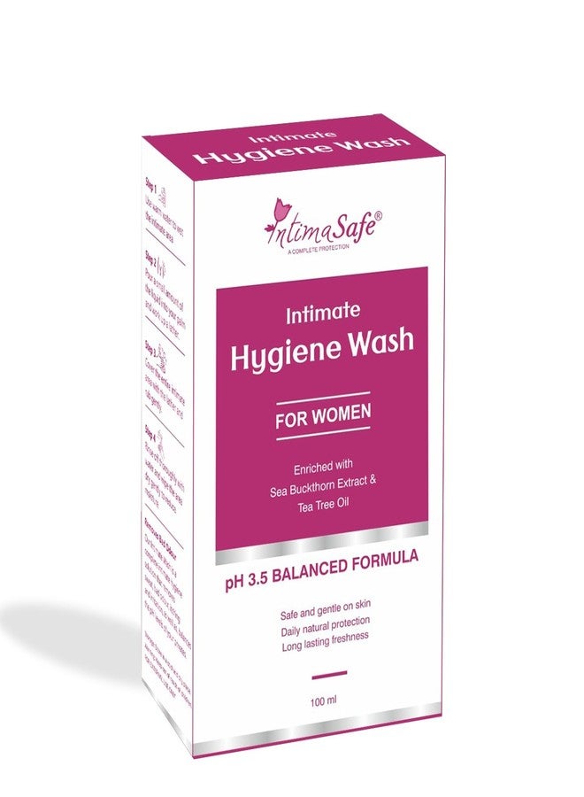 IntimaSafe Intimate Hygiene Wash for Women, pH 3.5 Balanced Formula, 100 ml - Image 1