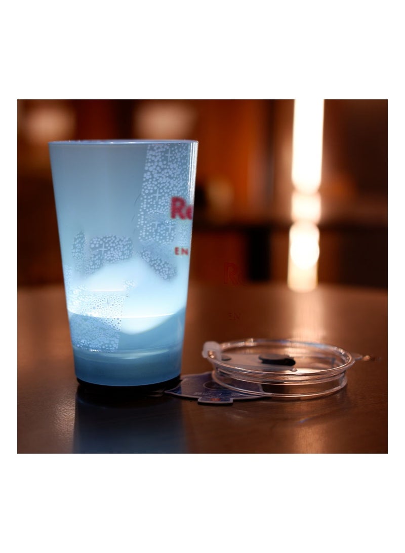 2 Piece Flash Cup，Fun Cup，Water Sensor Activated Luminous Cup，With Cup Lid，Suitable For Birthday Parties，Graduation Ceremonies，Festivals （Light Blue，420ml） - Image 5