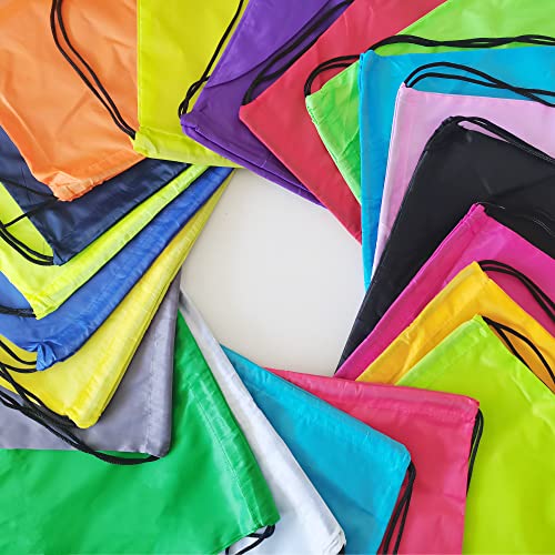 Topspeeder 300 Pieces Drawstring Backpack Bags Sports Sackpack Bulk Cinch Gym Bag For Women Men Outdoor Sports Backpack(20 Colors) - Image 3