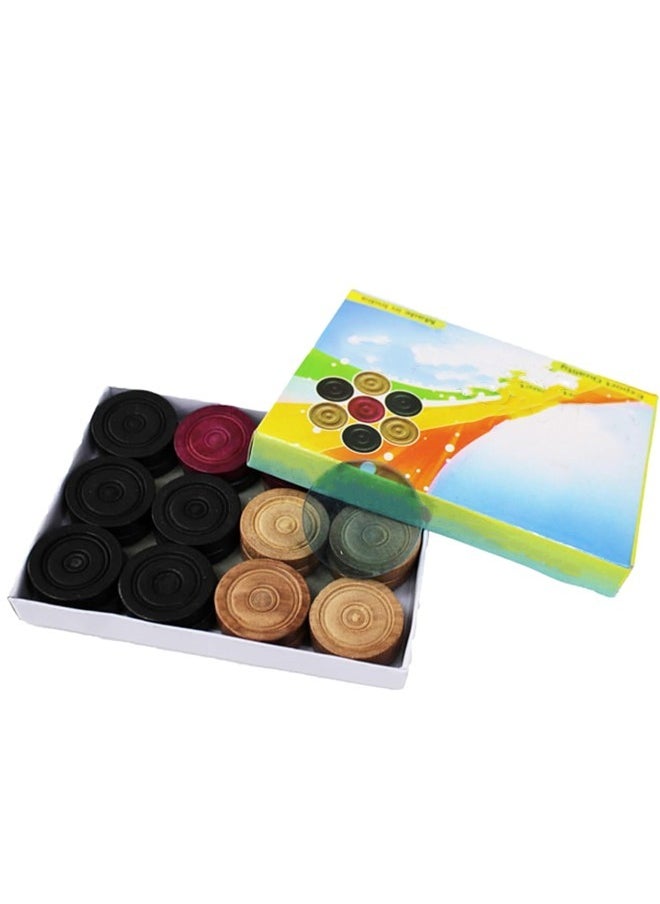 Fitness World A set of jackaroo game with balls and cards 40 x 40 cm, a 20-inch wooden carom board with 24 coins, and a striker set.  - Image 2
