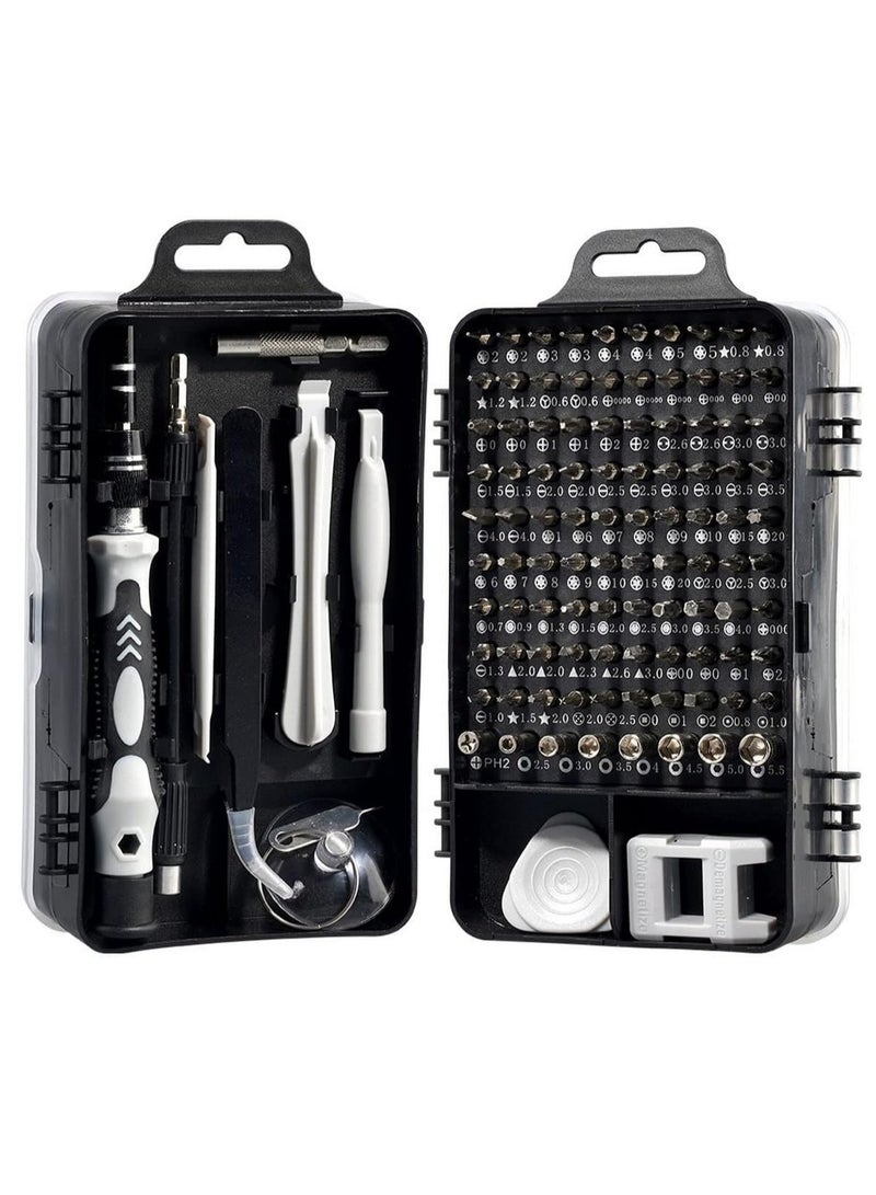 Precision Magnetic Screwdriver Set 115 in 1 Computer Screwdriver Kit with 98 Magnetic Drill Bits for Computer Tablet  PC iPhone PS4 Repair  - Image 1