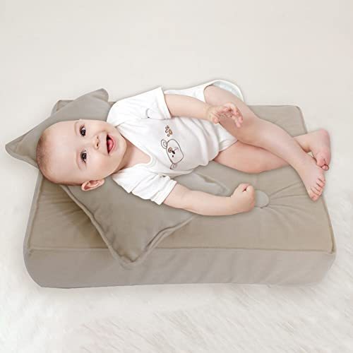 EUBUY Baby Photoshoot Props, Mini Mattress Pillow Photography Accessories, Newborn Photography Props Baby Bedding Cushion, Baby Posing Pillow, Photography Bed Mat, Medium, White, USAEUBU1643 - Image 2