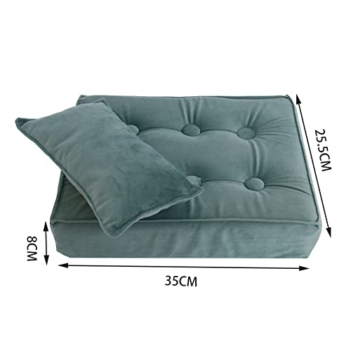 EUBUY Baby Photoshoot Props, Mini Mattress Pillow Photography Accessories, Newborn Photography Props Baby Bedding Cushion, Baby Posing Pillow, Photography Bed Mat, Medium, White, USAEUBU1643 - Image 5