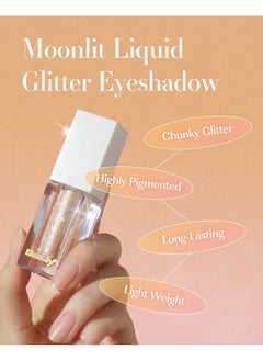 AMTS Webtoon True Beauty 02 Some Sweet ; Liquid Gold Chunky Glitter Eyeshadow ; Highlighter Makeup Korean Makeup K Drama Bling Twinkle Glow Under Eye Highly Pigmented Long Lasting Quick Drying  - Image 5