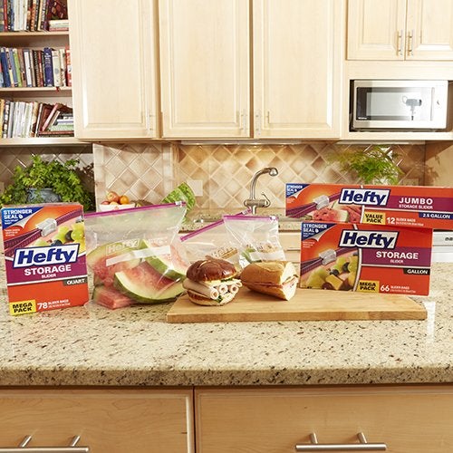 Hefty Slider Storage Bags, Gallon Size, 30 Count (Pack of 4), 120 Total - Image 2