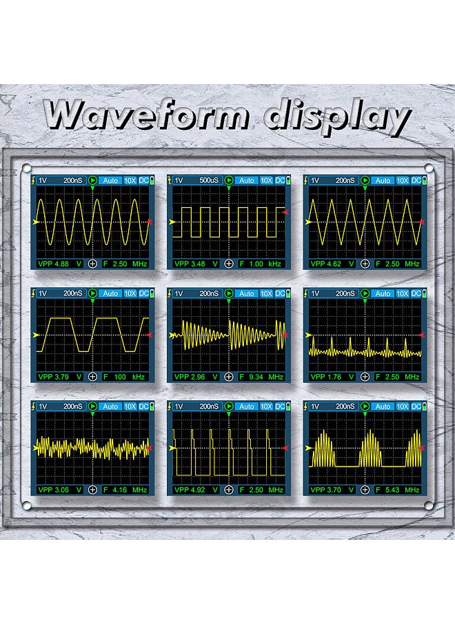 KKmoon DS0120M 320x240 2.4 Inch TFT Color Screen Digital Oscilloscope 120MHz Bandwidth 500MSa/s Sampling Rate Professional Tool with Backlight Waveform Storage  - Image 4