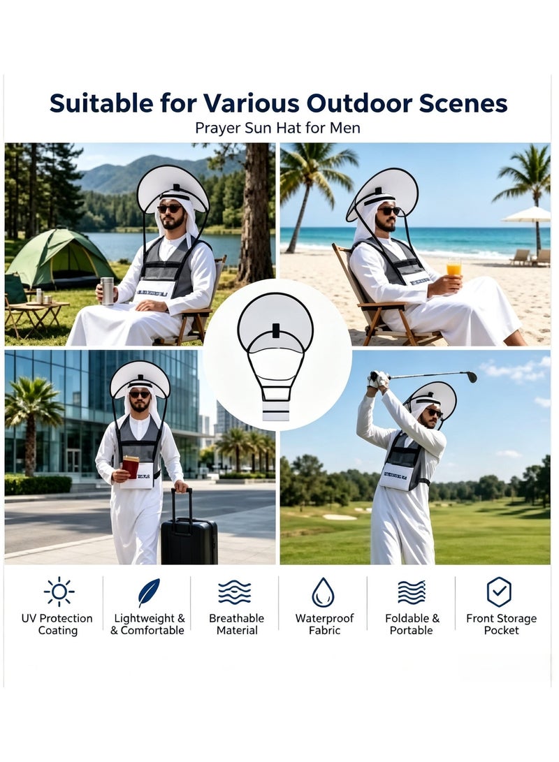 Foldable UV Protection Sun Hat with Floating Design – Quick-Dry, Breathable, Adjustable for Outdoor Hiking & Travel - Image 3