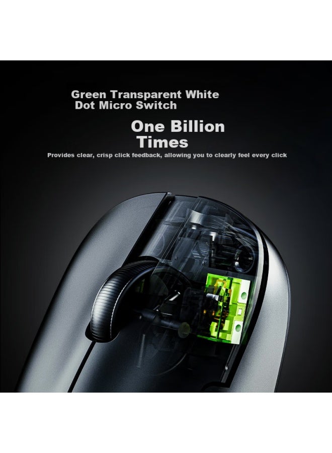 Ajazz Aj159Nl Star Flash Three-Mode Mouse 800Mah Long Battery Life One Billion Microswitches Original Paw3311 About 61G Lightweight Gaming Mouse Black - Image 5