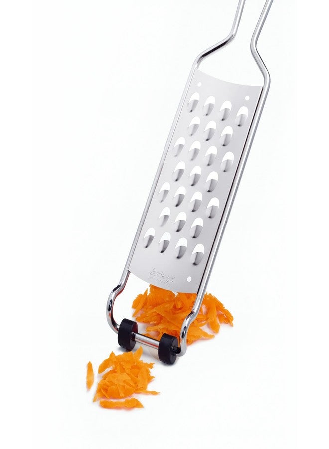 تريانجل مبشرة مثلثة خشنة مع وعاء تجميع قابل للإزالة - مصنوعة من الفولاذ المقاوم للصدأ فائق الحدة لبشر سهل ونظيف - تصميم صغير الحجم - آمنة للغسل في غسالة الأطباق - Image 4