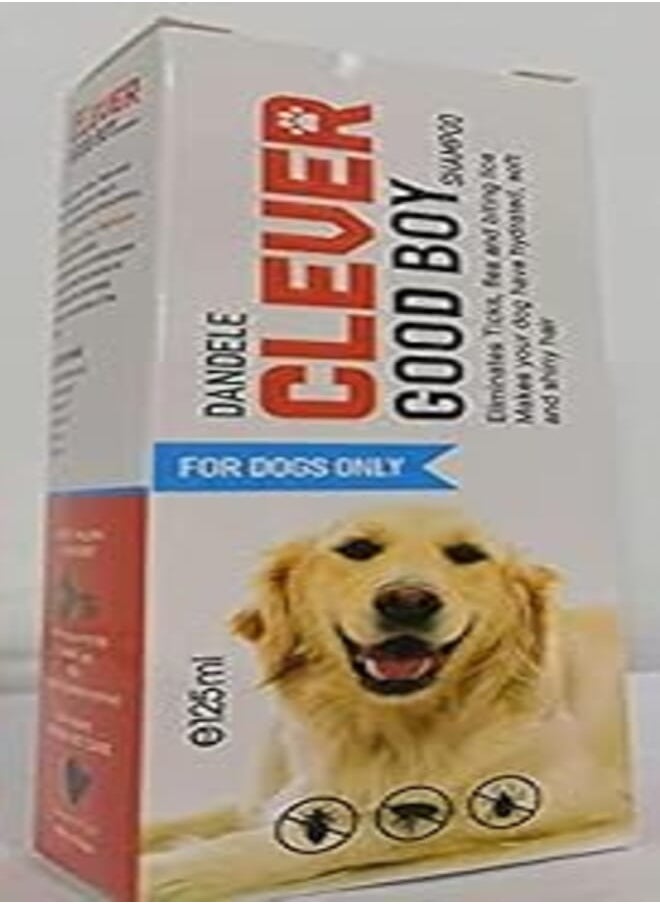 Generic Clever Shampo Elimiates ticks, Flea& biting lice makes your dog have hydrated, soft and shiny hair 120 ml for dogs 