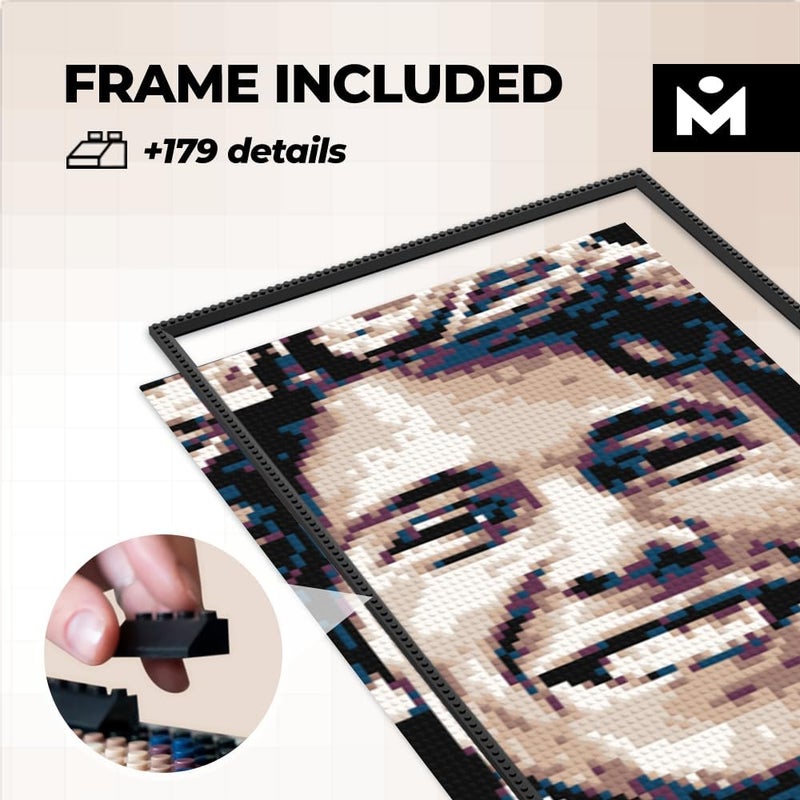MOZABRICK Photo Construction Set Model Color M (20 inch x 30 inch) - Transform Any Picture into a Mosaic Wall Art Using Our Constructor and Web App - Image 3