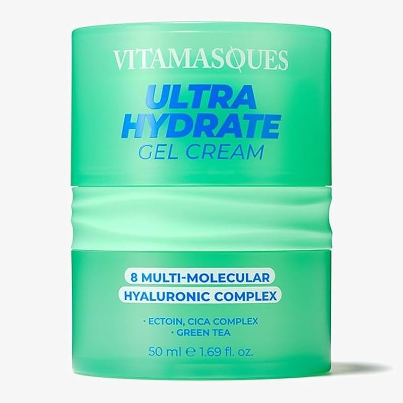Vitamasques Ultra Hydrate Gel Cream  Lightweight Balance Hydrating  Soothing Moisturizer 169 Fl oz