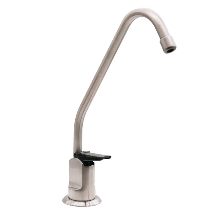 Westbrass Westbrass D2031-NL-07 8"" Touch-Flo Style Pure Cold Water Dispenser Faucet  1-Pack  Satin Nickel - Image 1