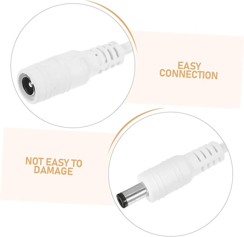 4Pcs DC Switch Extension Cable with Off Button for LED Power Strip Easy Install - Image 4